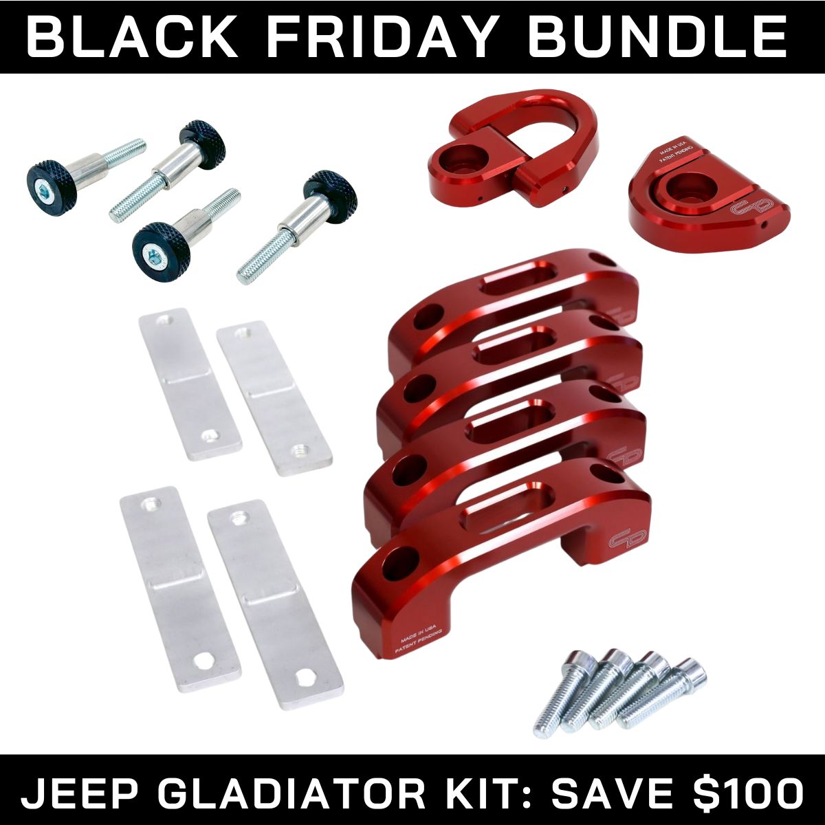 Jeep Gladiator Tie-Down Kit BLACK FRIDAY BUNDLE