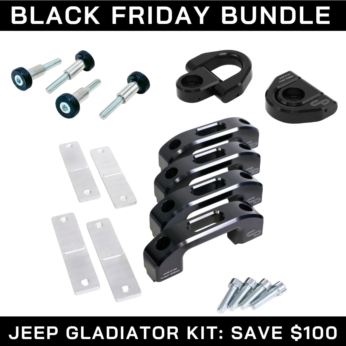 Jeep Gladiator Tie-Down Kit BLACK FRIDAY BUNDLE