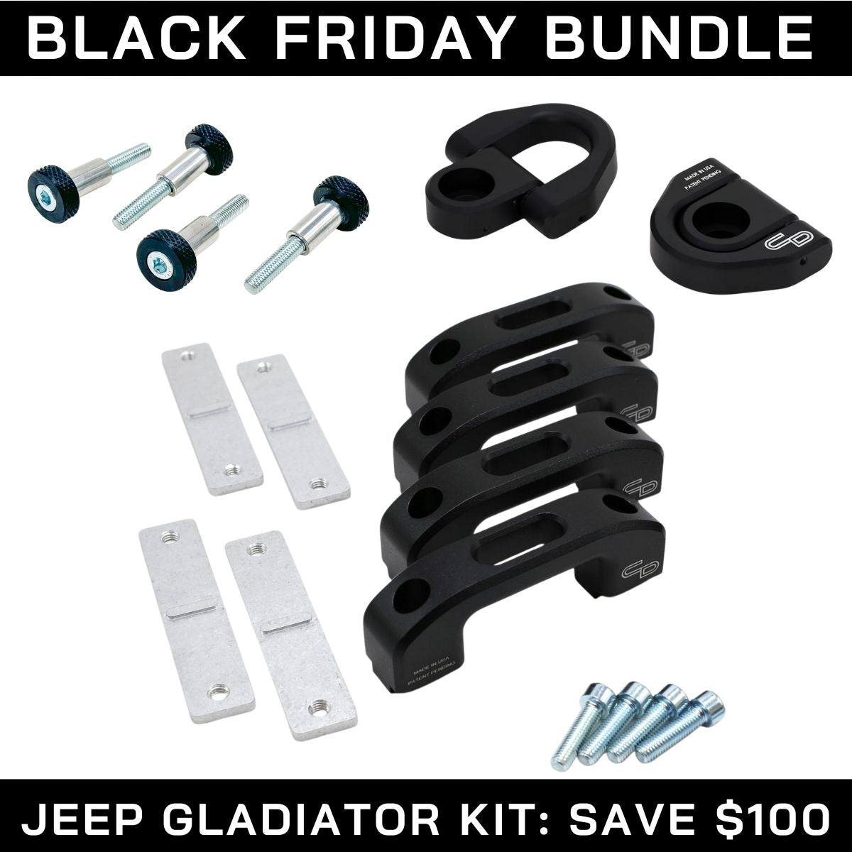 Jeep Gladiator Tie-Down Kit BLACK FRIDAY BUNDLE