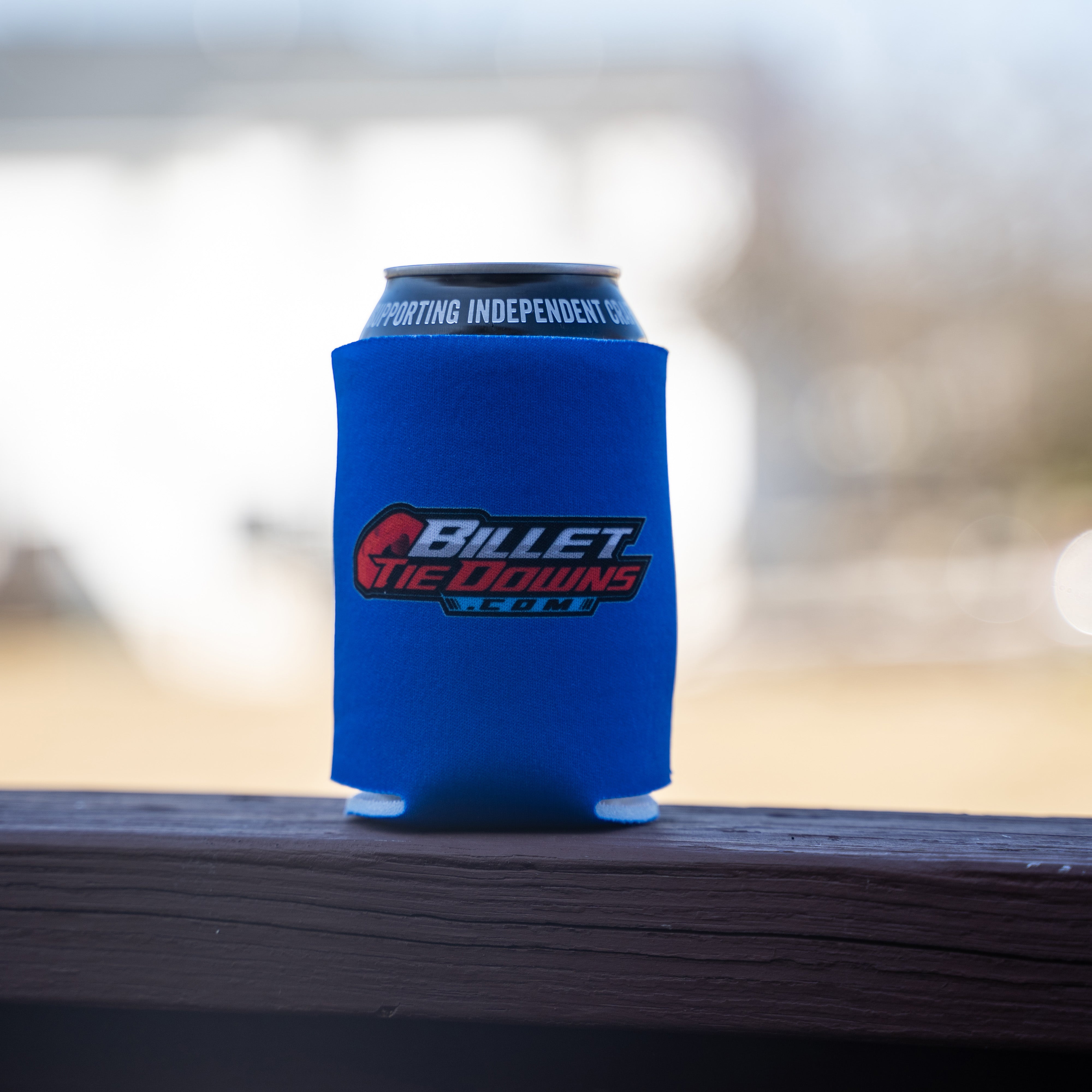 Billet Tie Downs Can Koozie