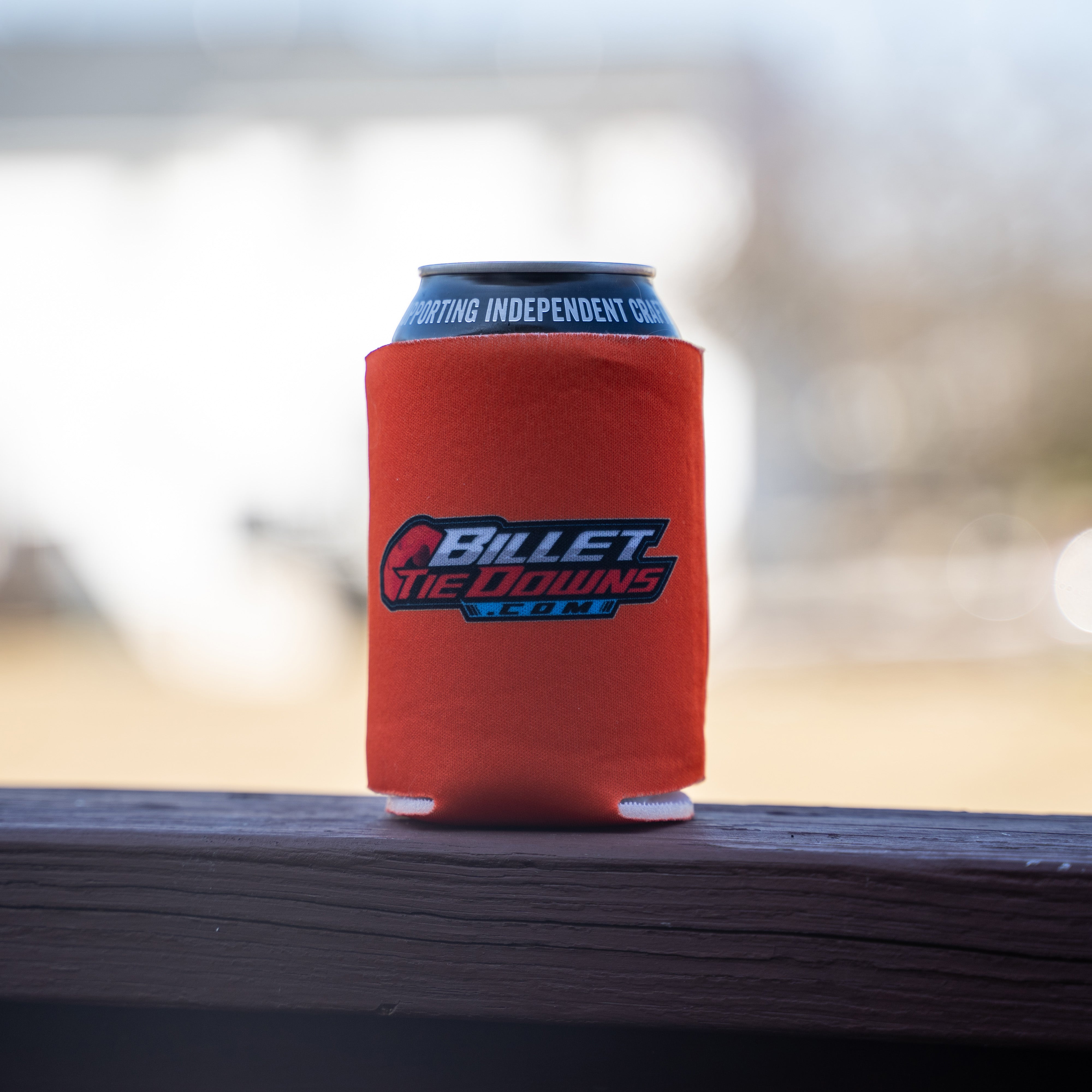 Billet Tie Downs Can Koozie