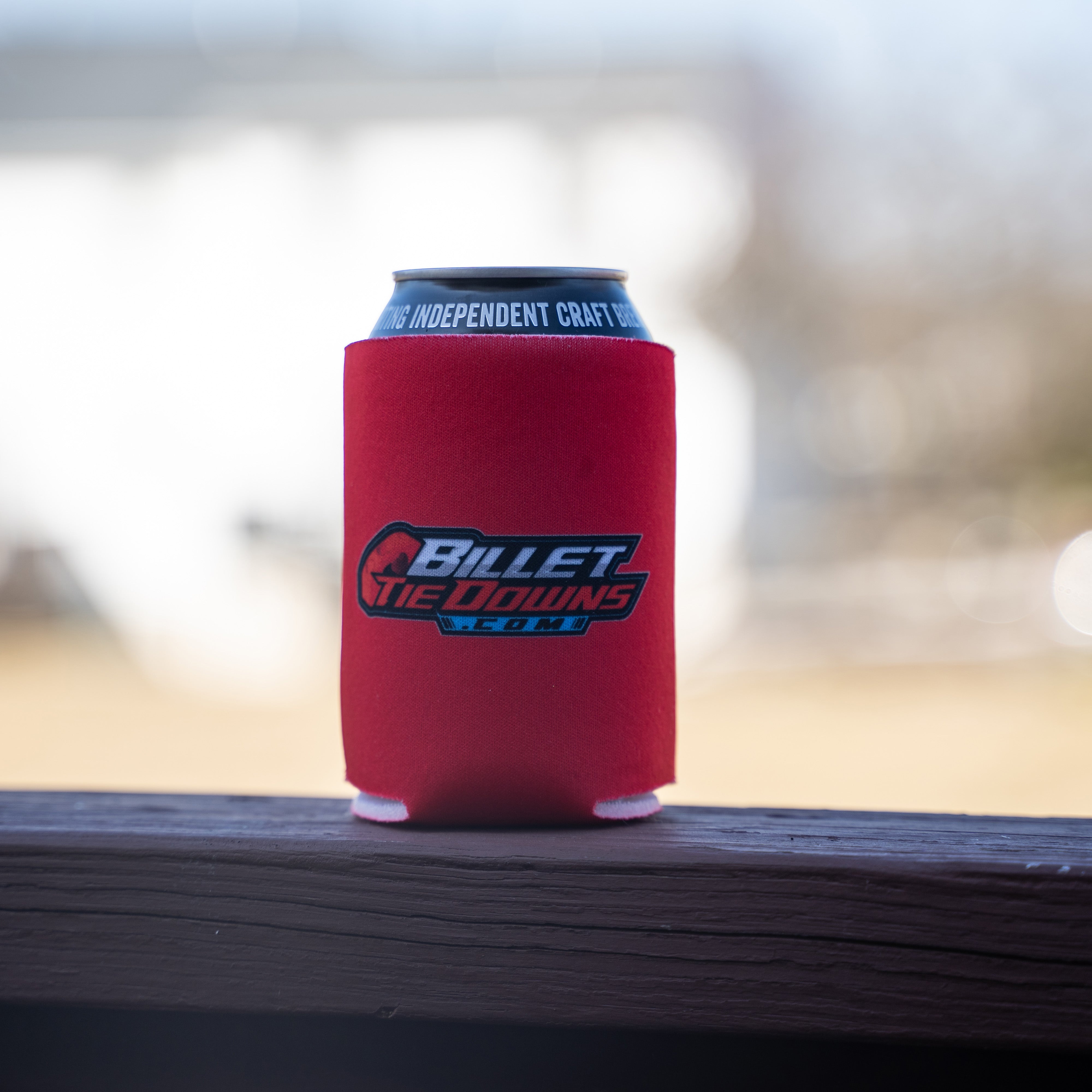 Billet Tie Downs Can Koozie