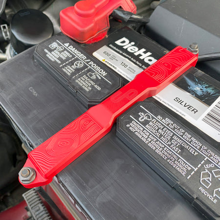 Billet Battery Tie Down - Toyota/Lexus – Charvonia Design