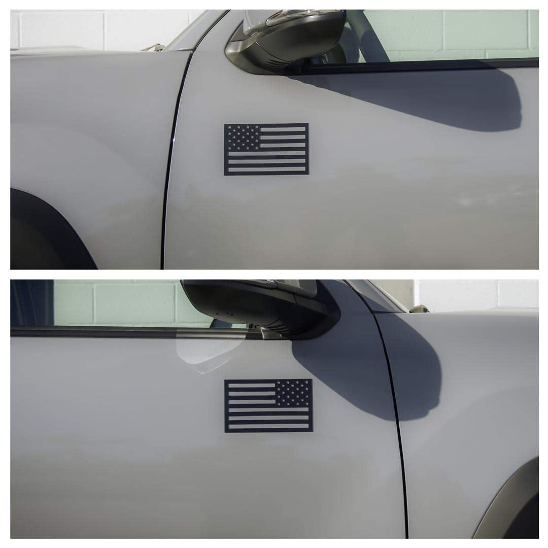 American Flag Vehicle Magnets - Black (Best-Seller)